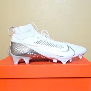 Nike Vapor Edge Pro 360 2 Football Cleats White Silver DA5456-102 Men's Size 9.5